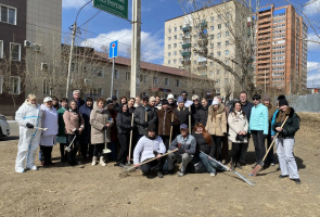 Общегородской субботник в ГАУЗ ЗКНД